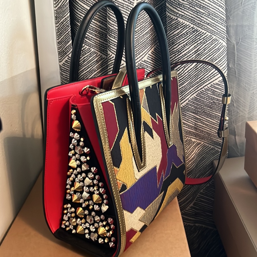 Louboutin Paloma small geometrique embellished bag